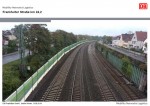 Simulation der Lärmschutzwände in Höhe Frankfurter Straße (Fotos: Bahn)